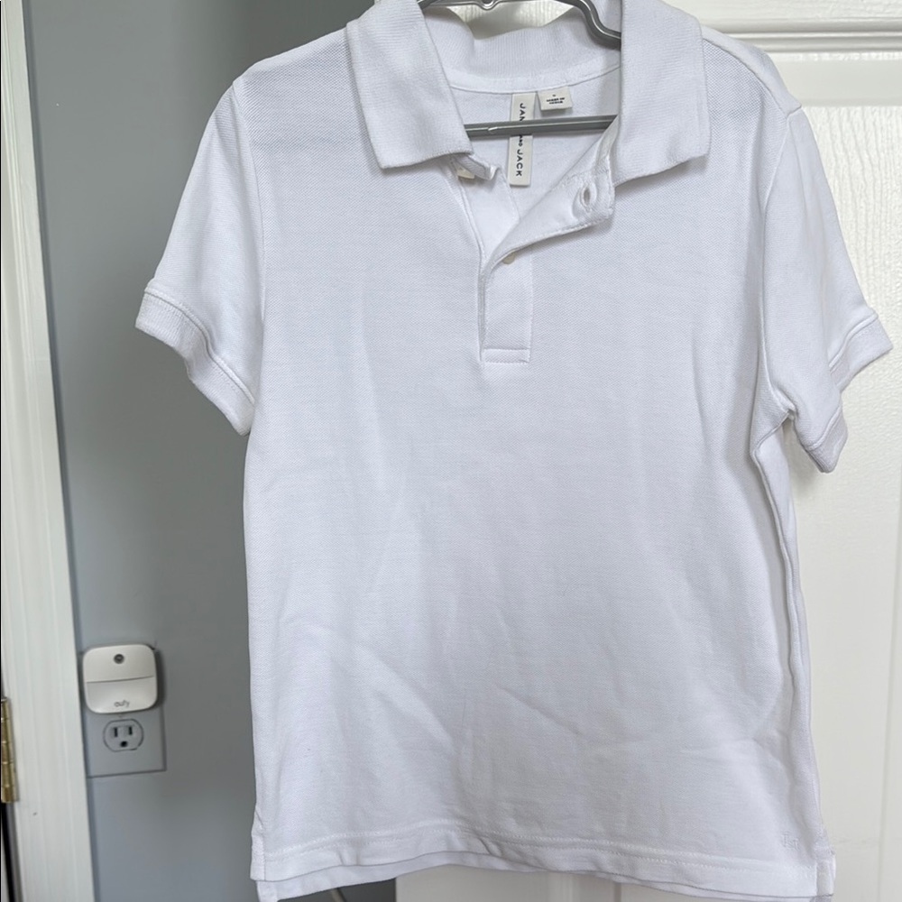 Janie and Jack Classic White Polo Shirt